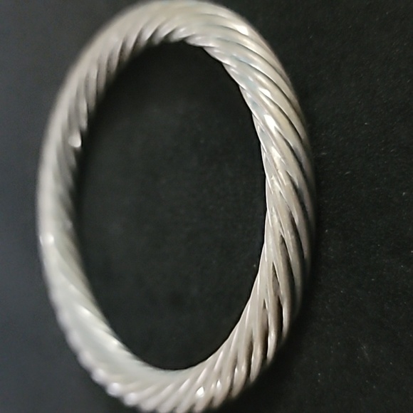 Chunky Metal Bangle Bracelet - Picture 2 of 3